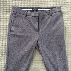 Ann Taylor Black and White Herringbone Pants